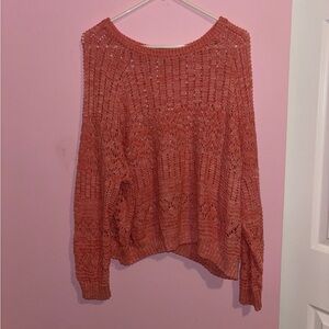 Ecote Women's Knit Sweater in Coral